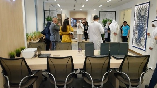  Inside “DLC Lounge by Kamco Invest” during the opening ceremony 
