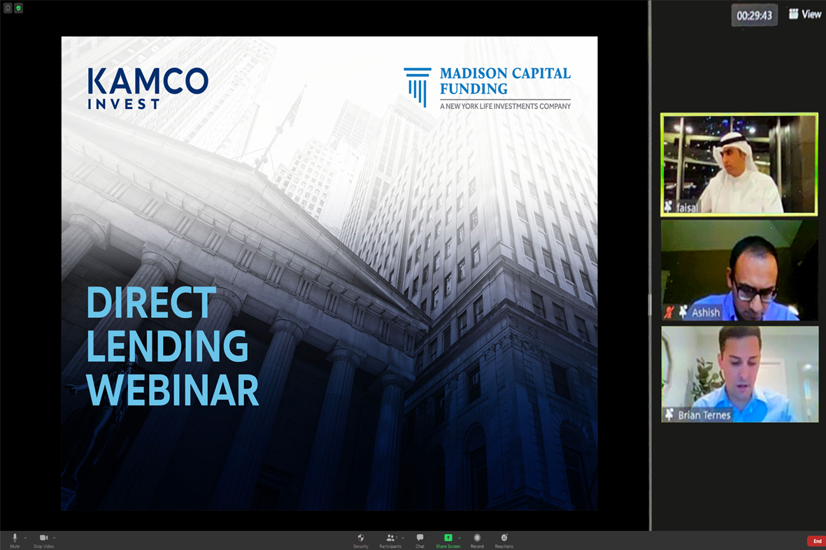 Screenshot from the webinar